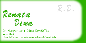 renata dima business card